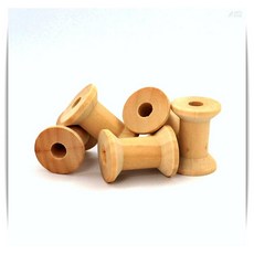 원목 보빈나무 실패 30x20mm 50개 공예용 실보빈 원목실통, 오십개입 x1봉