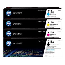 HP 215A 原廠碳粉匣 W2310A/W2311A/W2312A/W2313A，適用M155nw M183fw，色彩鮮明，原廠保證, 黑+藍+黃+紅, 1個