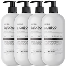 [모발빠짐 80% 개선] 3+1 센티베르 맥주효모 대용량 탈모샴푸 1L 약산성 바이오틴 비오틴 정수리냄새 남자 여자 남성 여성, 4개