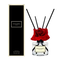 시즈넬 플라워 디퓨저 120ml 레드로즈, 1세트, 페퍼민트, 1개