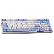 브이지엔 V98 프로 V3 커스텀 유무선 3모드 기계식 키보드, 화이트 + 블루 + 퍼플, 아이스크림축, 제조사축