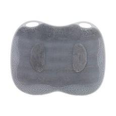 矽膠按摩防滑洗腳墊, 小號灰色440*330*36MM, 1個, 1個