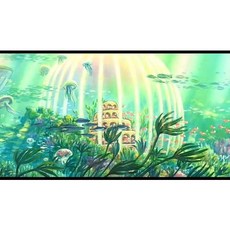 Yangzhou 3D만화 애니메이션 포뇨 보석 십자수 재물운 집들이 선물 DIY세트 집순이 집돌이 취미 태교십자수 H218089369, 40x50