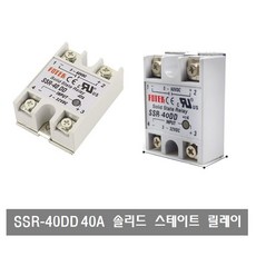 makePCB P086 SSR-40DD 40A 솔리드 스테이트 릴레이 input 3-32VDC output 5-60VDC, P086 SSR-40DD 솔리드 스테이트 릴레이
