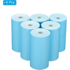 미니 즉석 카메라 용지 리필 인쇄 핫 페이퍼 1 롤 3 57x30mm, 01 6 Rolls Blue