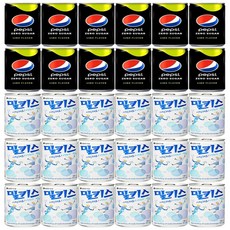 펩시제로(라임)190mlx12캔+밀키스190mlx18캔, 30개, 190ml