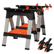 PONY 작업대 접이식 이동식 톱말 다용도 목공 공구 세트, 1개