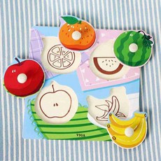 올몰 아기퍼즐 과일 두돌선물 아기꼭지퍼즐 아기교구