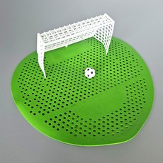 남성용 축구골대 탈취 방향제 조준 소변기 배변훈련, 1개