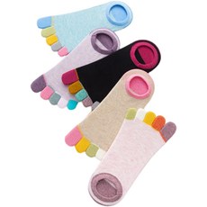 여성 발가락양말 오색컬러 발가락스니커즈 5켤레세트