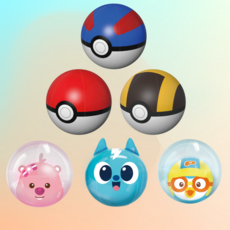 포켓몬 미니특공대 뽀로로 루피 비치볼 물놀이공, 하이퍼볼, 1개