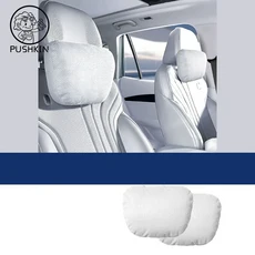 Geely E5 2025 PU 가죽 목 베개 메모리 폼 허리 & 등받이 자동차 액세서리, 07 D