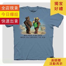 The Mountain 開心熊圖案T恤 美國棉質 短袖上衣 M號, 1個, M