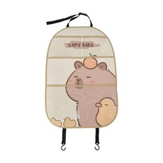카시트 등받이 수납 가방 걸이형 킥 방지 패드 다기능 귀여운 차량용, 1개, 2. 01