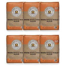 King Arthur 킹아서 스톤그라운드 화이트 통밀가루 2.27kg, 6개