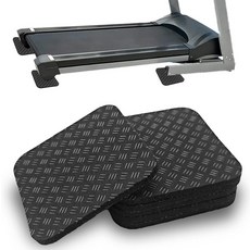 러닝머신 매트 패드 6개 10.2 x 10.2cm(4 x 4인치) 양면 미끄럼 방지 운동 장비 매트 워킹 패드 러닝머신 운동 자전거 견목 바닥 보호용 실리콘 진동 방지, 러닝머신 매트 패드 6개, 10.2 x 10.2cm(4