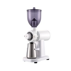 110V便攜家用咖啡磨豆機手衝研磨機鬼齒磨盤, 白色:鬼齒(500A)