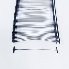 페토닷컴 옷 의류 라벨 택총 심 핀 알 택끈, 1개, L. 블랙 택핀 50mm 1박스
