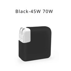 Pro/Air 충전기 보호 케이스에 적합한 29-140W에 노트북 전원 어댑터 실리콘 보호 케이스, [03] Black-45W 70W, Black-45W 70W, 1개