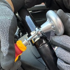 자동차 화물차 파워 핸들 운전대 핸들봉 실버