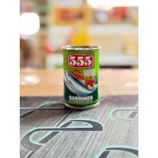 555 정어리 토마토 소스 통조림 155g 필리핀 생선, 1개