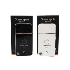 그린애플 휴대용 USB 충전식 전기 면도기, 블랙