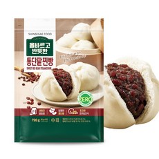 올바르고반듯한 통단팥찐빵, 2개, 720g