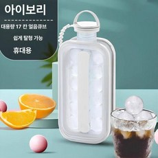 하이볼얼음트레이 위스키 동그란 대형트레이 물병 하이볼, 1개, [화이트]