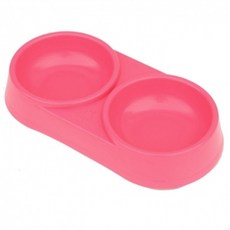 반려견 고양이 사료통 쌍식기 강아지 밥그릇 핑크saj2+5nhD