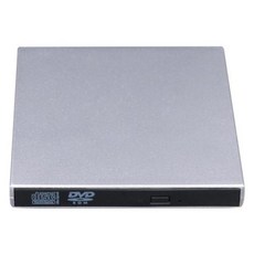 휴대용 USB 외장 DVD CD 플레이어 Rw 디스크 버너 콤보 드라이브 리더 Windows 7 810 노트북 PC CD 버너 노트북 데스크탑용, silver, 1) silver