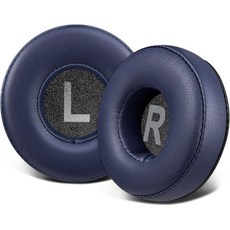 SOULWIT 교체용 이어패드-호환 모델 소니 WH-CH500/CH510/CH520/MDR-ZX100/ZX110/ZX220/XB200/ZX300/V100/V150/V200 1쌍, Protein Leather, Navy Blue, 1개