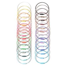 디어템 컬러 와이어링 키링, 10개, 카키