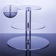 케이크 스탠드 디저트 트레이 받침대 디자인 3단 아크릴 투명