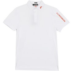 제이린드버그 남성 투어 테크 레귤러 핏 폴로 화이트 (GMJT09157-0000)