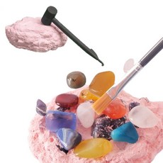 광물 보석 캐기 발굴 키트 토이 집중력 향상 장난감, (색상)F sps168, 1개