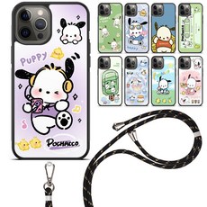 산리오 포차코 스트랩 케이스 갤럭시 A17 폼폼푸린 키즈폰 포켓몬폰4 포켓피스폰 무너폰2