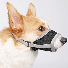 펫먼트 밴딩 매쉬 입마개, 그레이, 1개, L