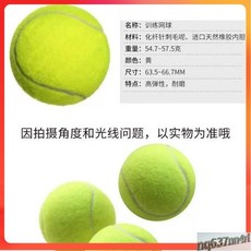 【臺灣出貨】網球批髮初學者進階比賽專用高彈性陞級耐打訓練款迴彈-奢尚匯品, 高彈耐打網球25個裝,B6 808 初學者訓練網球, 1個