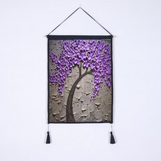 더자카 유화플라워 인테리어 족자, Y394ZHID969