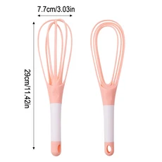 1Pcs 실리콘 로터리 수동 계란 거품기 다기능 미니 계란 거품기 주방 베이킹 믹서 교반기 도구, 기타, 04 pink