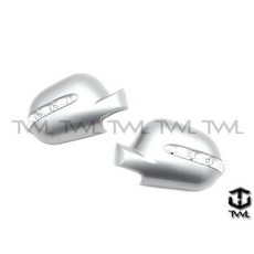 台灣之光 全新 W163 98 99 01年 LED 銀色 後視鏡 後照鏡 方向燈蓋組 後視鏡蓋 台灣製, 1個