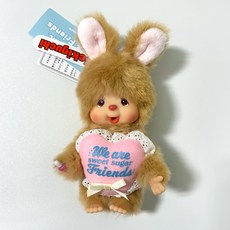 일본 정품 몬치치 스위트슈가 치무탄 인형 S, 1개, 브라운, 24cm