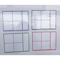 國字專用磁鐵白板4片組：國語注音教學、練字磁性白板, 英文一片,確認好在下