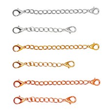 미채인 써지컬스틸 연장 목걸이 팔찌 발찌 체인 길이, 1개, 골드5CM