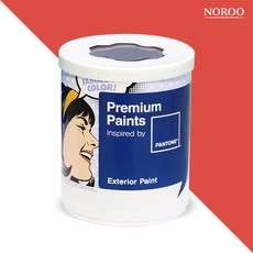 노루페인트 팬톤 실외 벽면 저광 페인트, 17-1564 Fiesta, 1L, 1개
