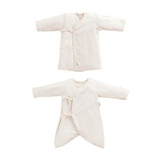 柔軟親膚寶寶紗布衣，寬鬆舒適，吸濕透氣，綁帶設計方便穿脫