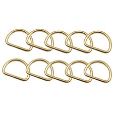 D링 연결고리, 10개, 골드
