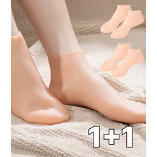 우아한클릭 1+1 발 뒷꿈치 보습 패드 각질 양말, 49g, 2개, 2개입