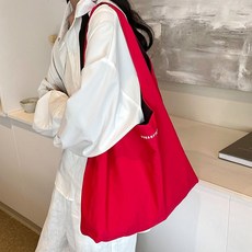 여성 빅 숄더 쇼퍼 백 데일리 보부상 큰 가방 레드rep61lry
