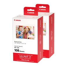 캐논 셀피 포토인화지 엽서사이즈 RP-108, 4X6, 216개
